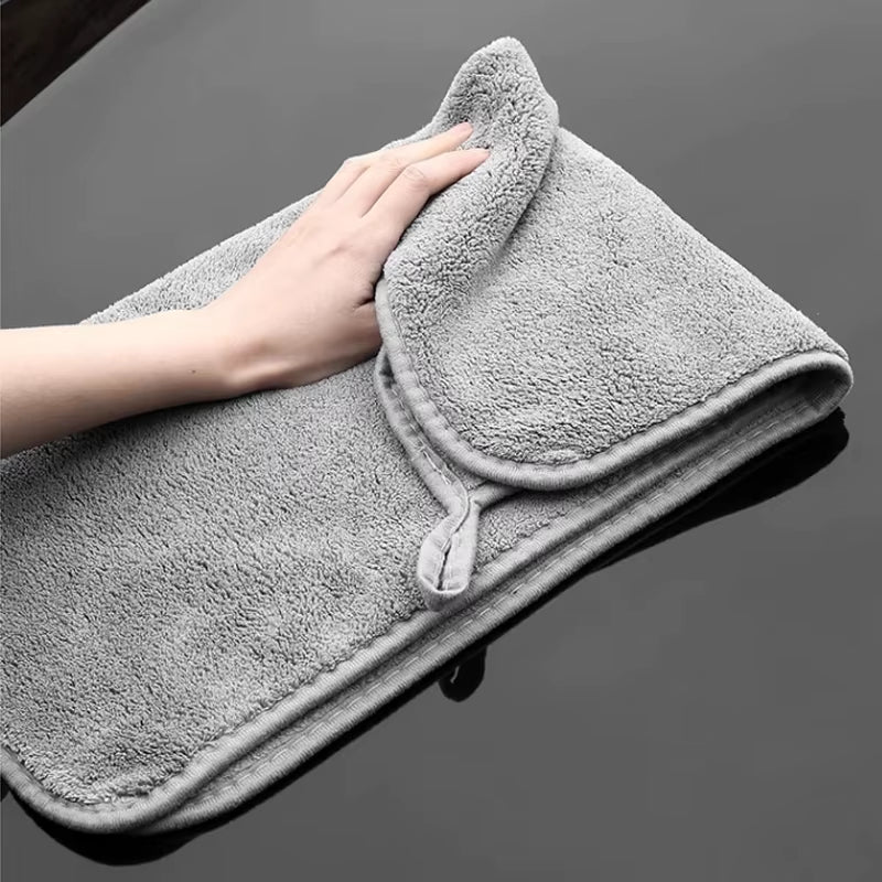 Car Wash Towel High-End Microfiber Auto Wash Towel Car Cleaning Drying Cloth Hemming Car Care Cloth Detailing Car Wash Towel