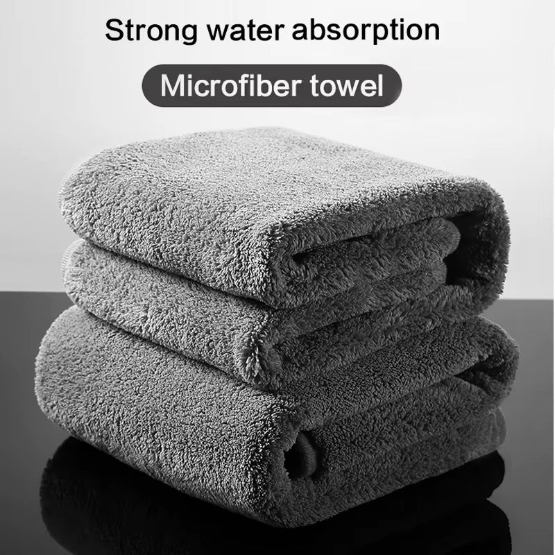 Car Wash Towel High-End Microfiber Auto Wash Towel Car Cleaning Drying Cloth Hemming Car Care Cloth Detailing Car Wash Towel