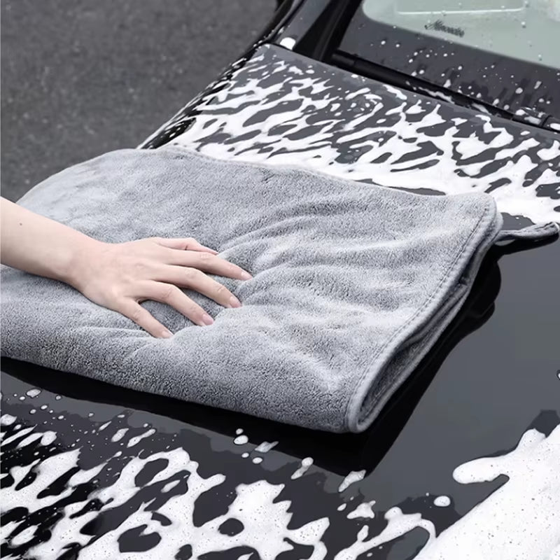 Car Wash Towel High-End Microfiber Auto Wash Towel Car Cleaning Drying Cloth Hemming Car Care Cloth Detailing Car Wash Towel